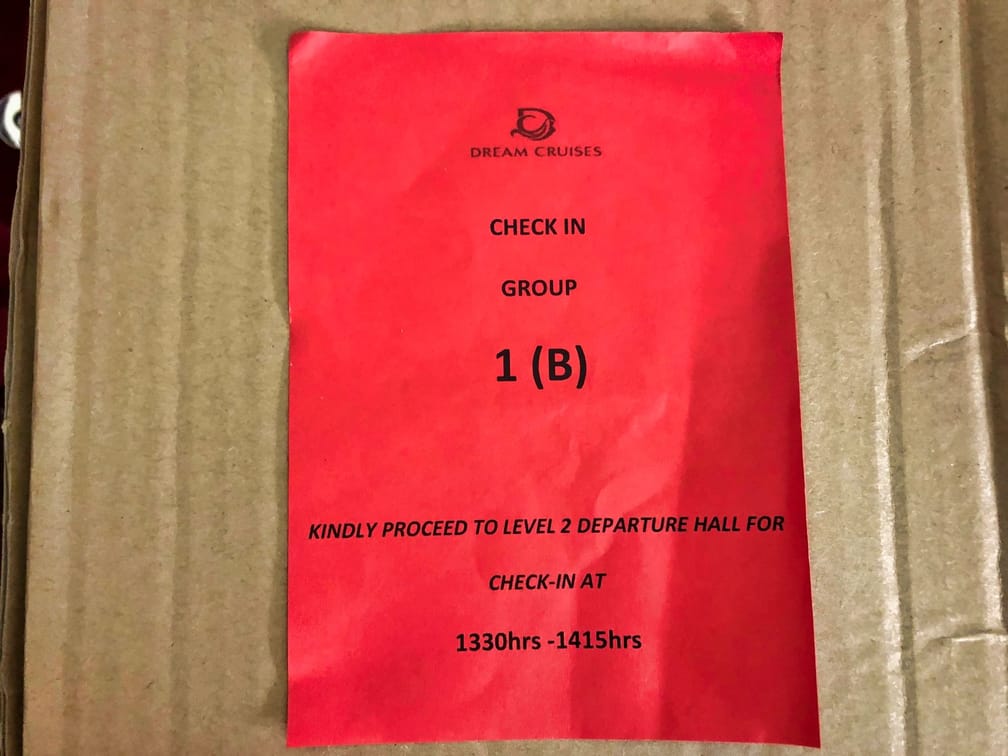Departure Hall Ticket